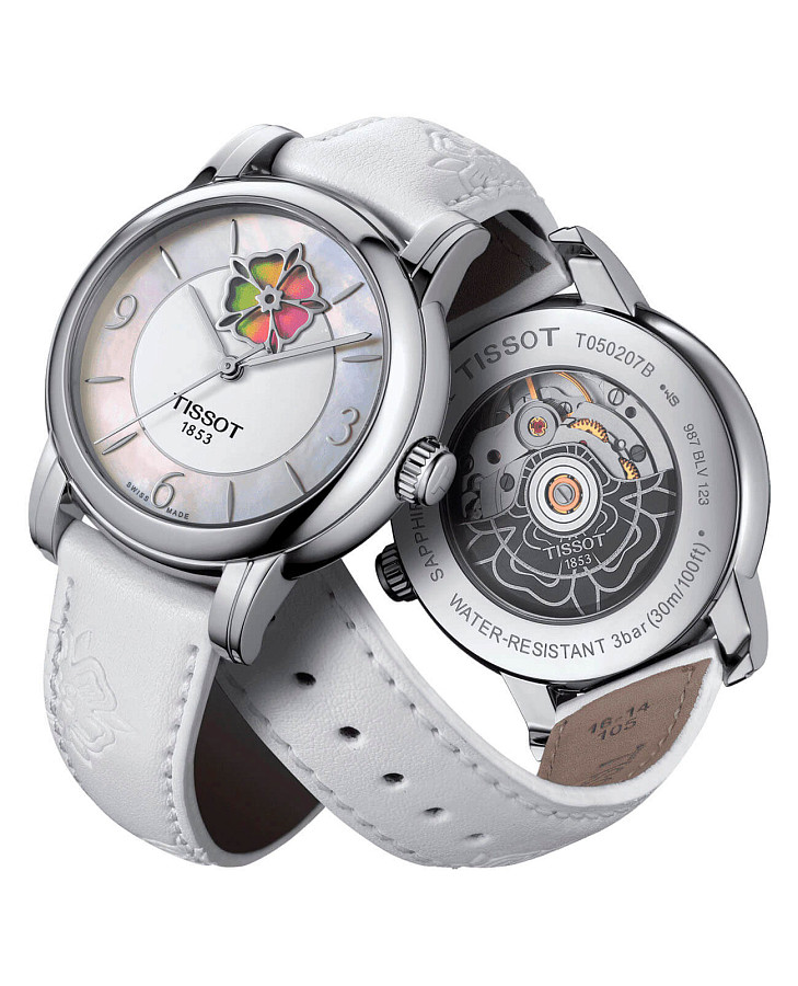 Часы Tissot Lady Heart Flower Powermatic 80 T050.207.17.117.05 — Швейцария, механические