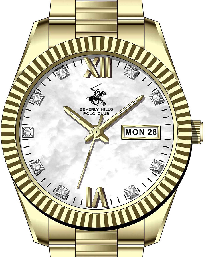 Часы Beverly Hills Polo Club BP3765C.120 — кварцевые, сталь металл