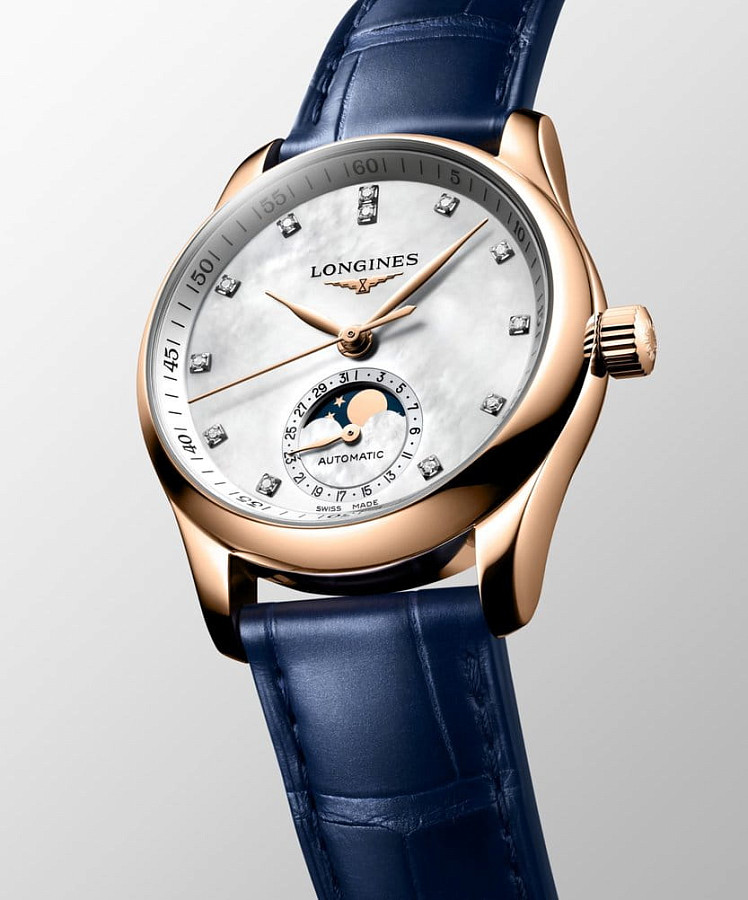 Часы Longines Master Collection Moonphase l2.409.8.87.2 — кожаный, женские