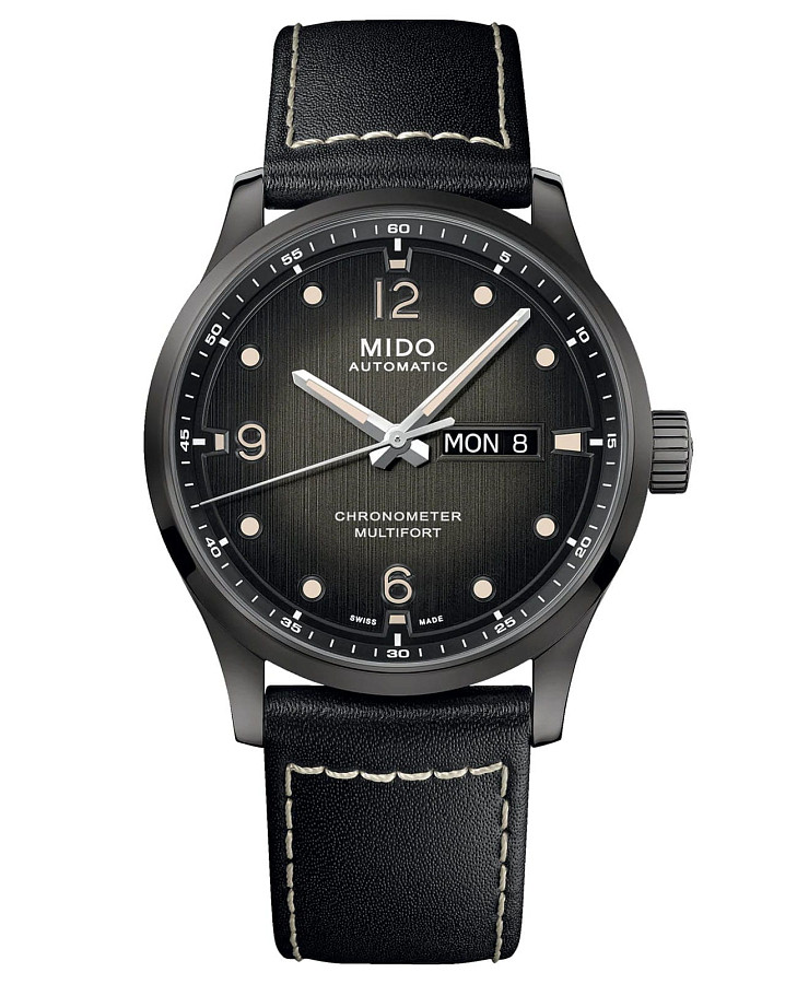 Часы Mido Multifort M Chronometer M038.431.36.057.00 — мужские, черный