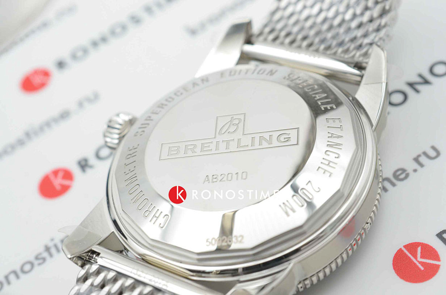 Часы Breitling Superocean Heritage B20 Automatic 42 AB2010161C1A1 — синий, сталь металл