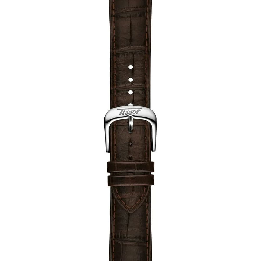 Часы Tissot Visodate 39mm T157.407.16.031.00 — мужские, коричневый