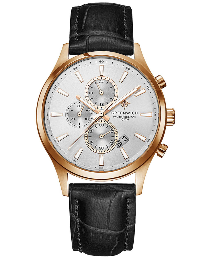 Часы Greenwich Navigator GW 053.41.33 — мужские, черный