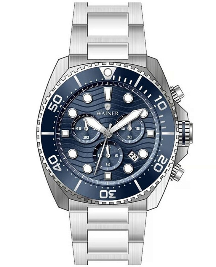 Часы Wainer WA.10300-B — мужские, синий