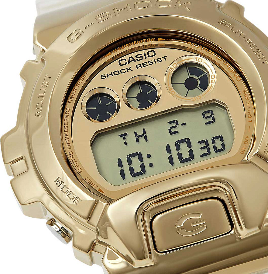 Часы Casio G-Shock GM-6900SG-9DR (GM-6900SG-9ER) — золотой, сталь металл пластик