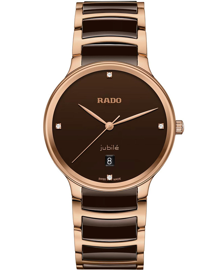 Часы Rado Centrix Diamonds R30023712 — мужские, коричневый