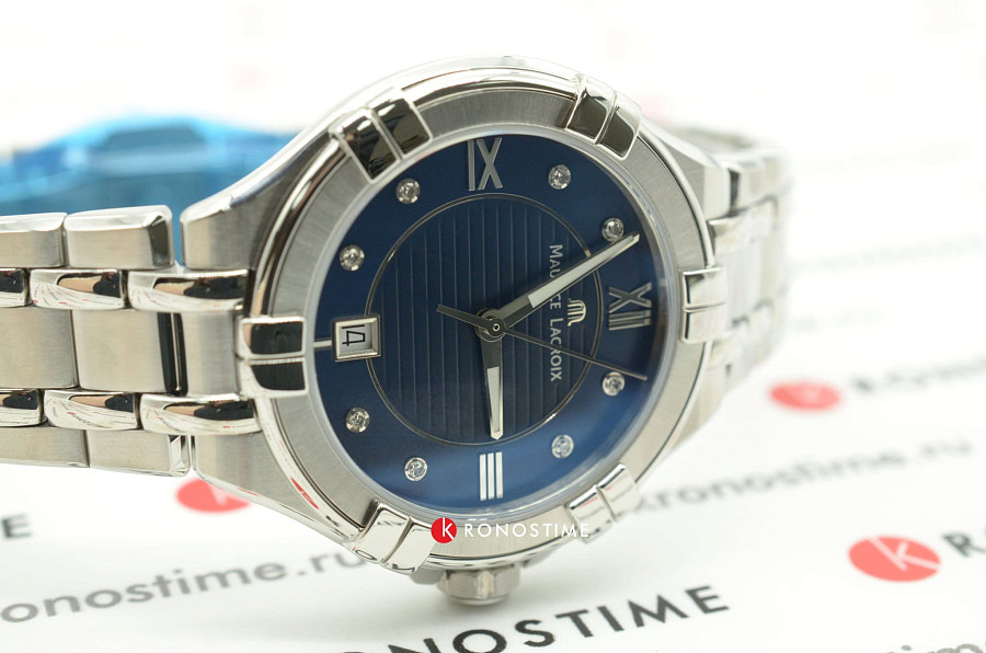 Часы Maurice Lacroix Aikon Date AI1006-SS002-450-1 — кварцевые, сталь металл