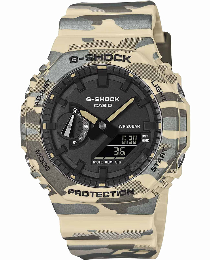 Часы Casio G-Shock GA-2100CM-5A — мужские, черный