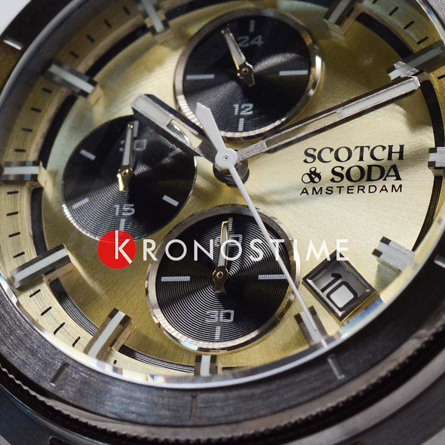 Часы Scotch&Soda SSM.109E — мужские, кожаный