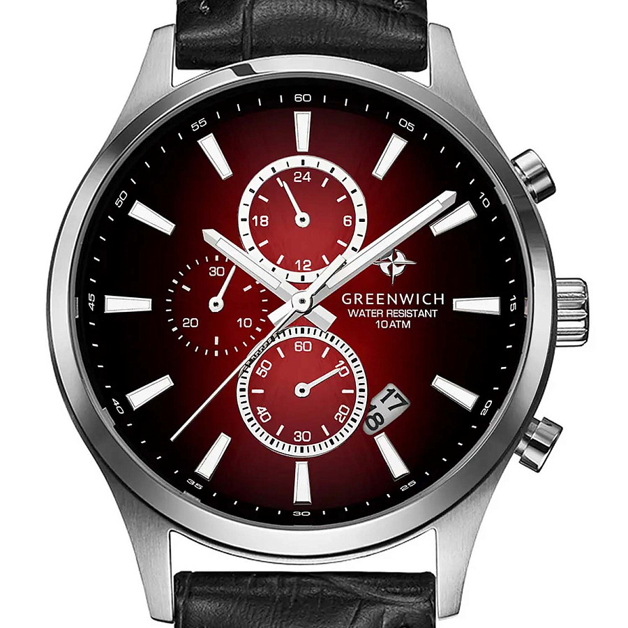 Часы Greenwich Navigator GW 053.11.35 — кварцевые, металл сталь
