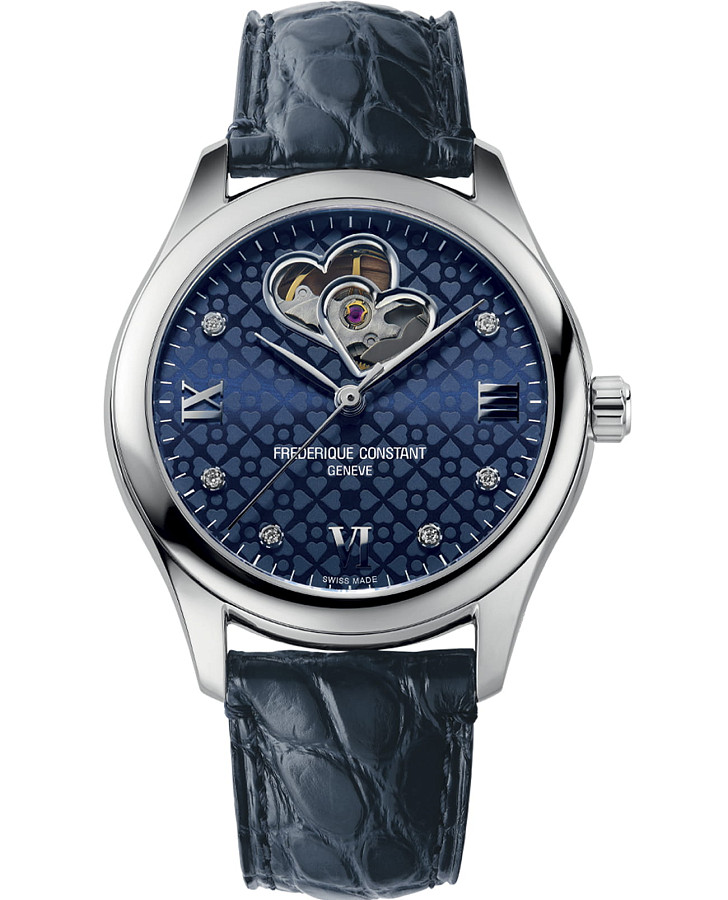 Часы Frederique Constant Ladies Automatic Heart Beat FC-310NDHB3B6 — женские, синий