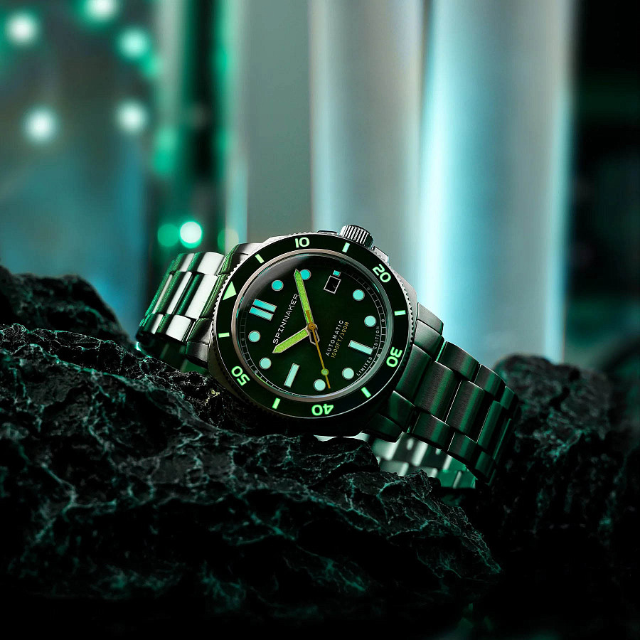 Часы Spinnaker Hull Pearl Diver Automatic Limited Edition SP-5106-33 — механические, металл сталь