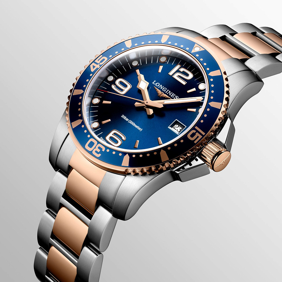 Часы Longines HydroConquest L3.740.3.98.7 — сталь c pvd покрытием, мужские