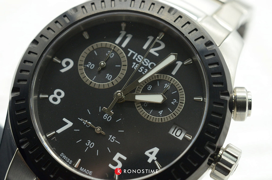 Часы Tissot-V8 Quartz Chronograph T039.417.21.057.00 — нержавеющая сталь, мужские