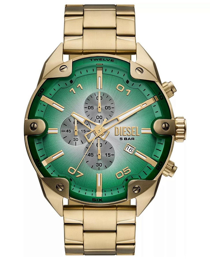 Часы Diesel Spiked DZ4685 — мужские, зеленый