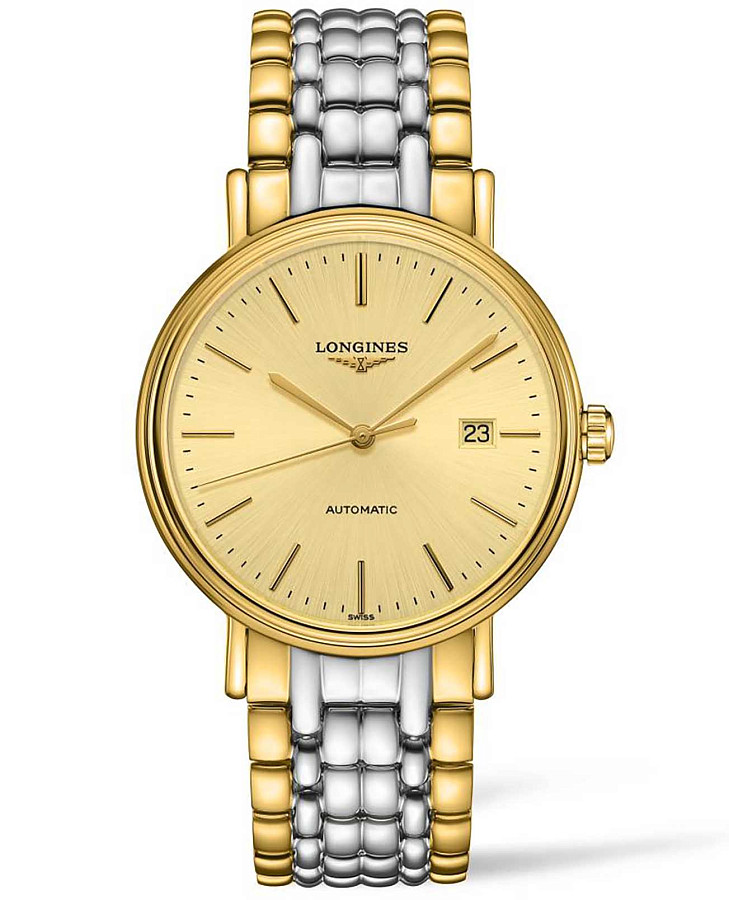 Часы Longines Presence L4.922.2.32.7 — мужские, золотой