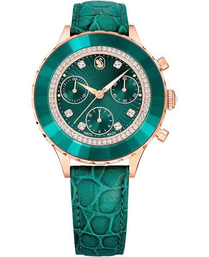 Часы Swarovski Octea Chrono 5672931 — женские, зеленый