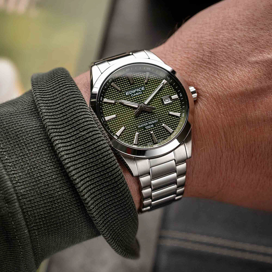 Часы Casio Edifice EFV-160D-3AV — кварцевые, сталь металл