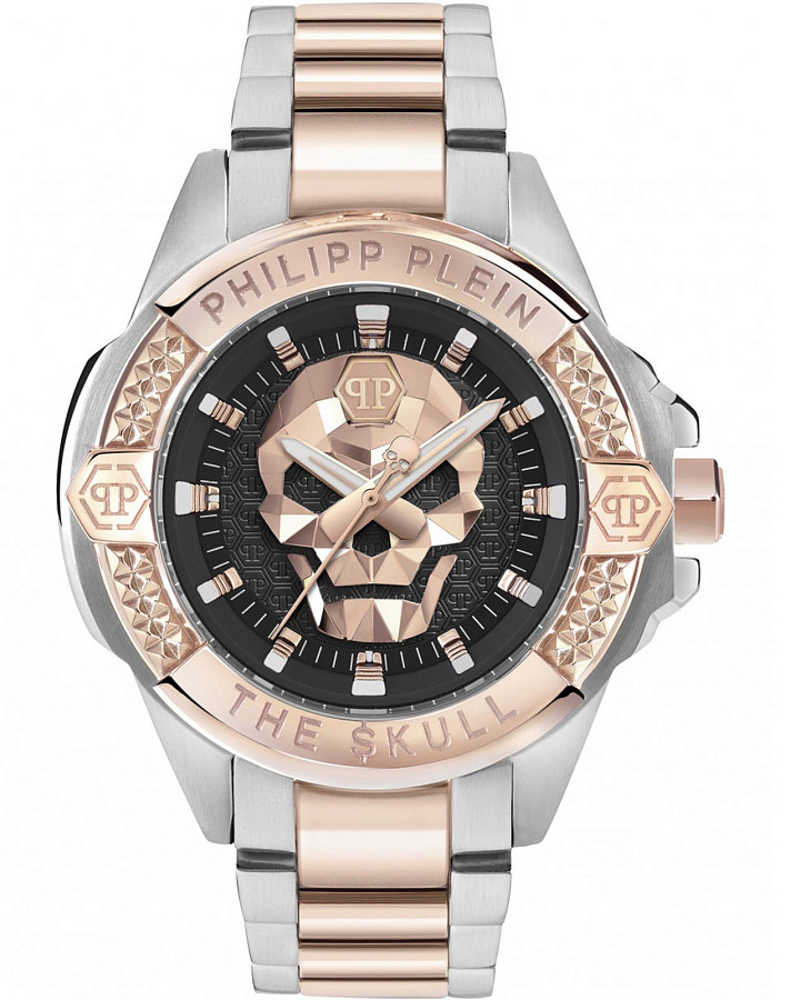 Часы Philipp Plein The Skull PWAAA2925 — мужские, коричневый