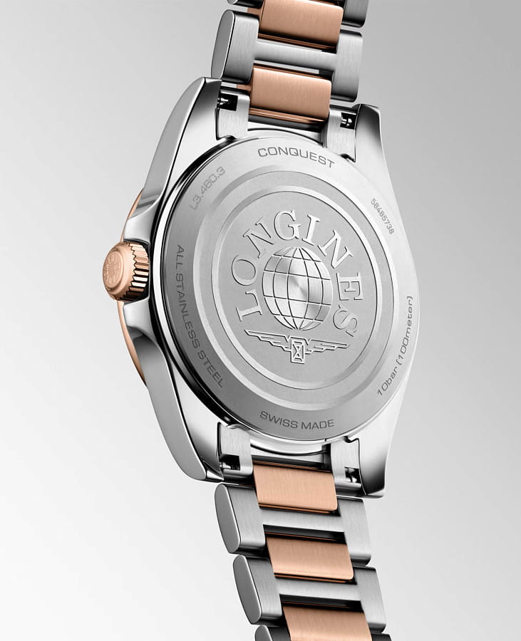 Часы Longines Conquest 34 mm L3.460.3.18.7 — металл сталь, Швейцария