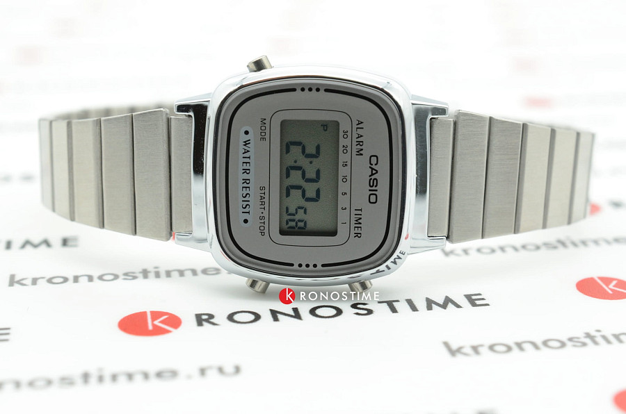 Часы Casio Vintage LA670WEA-7E — женские, нержавеющая сталь