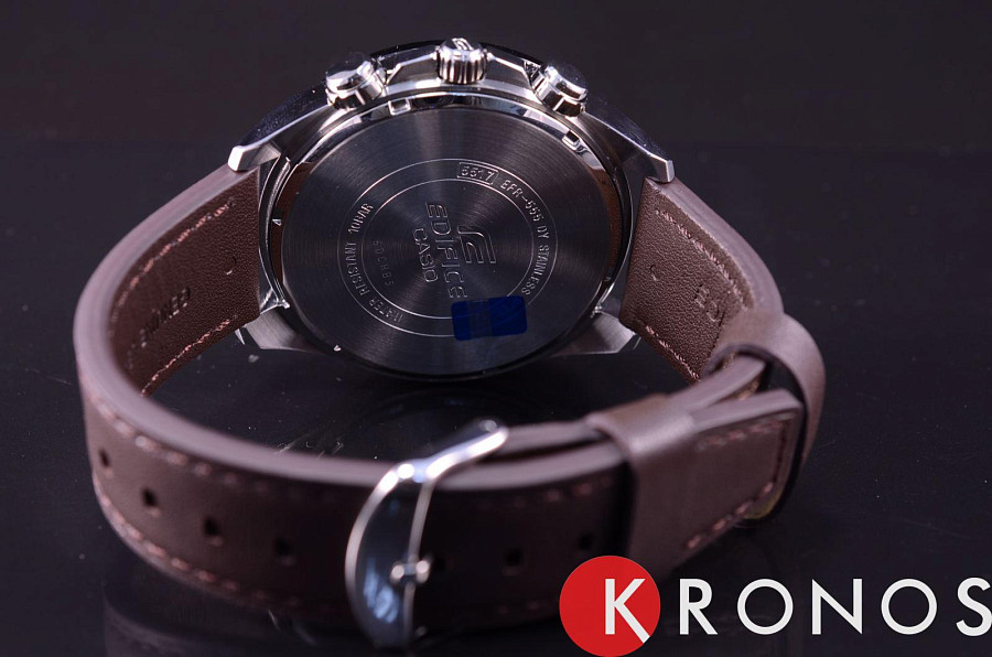 Часы Casio Edifice EFR-555BL-5A — Япония, кварцевые