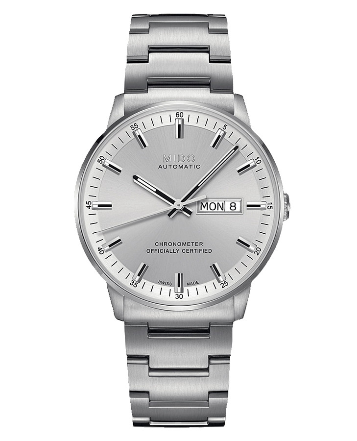 Часы Mido Commander Chronometer M021.431.11.031.00 — мужские, серебристый