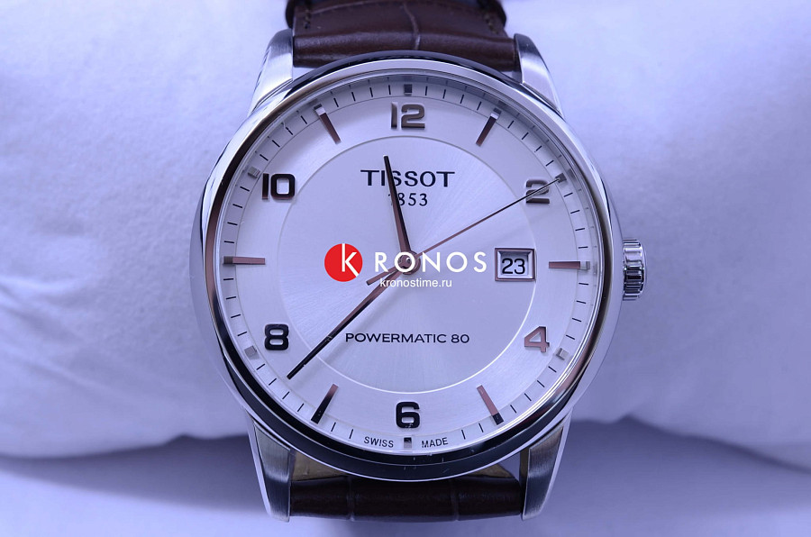 Часы Tissot Luxury Powermatic 80 T086.407.16.037.00 — мужские, кожаный