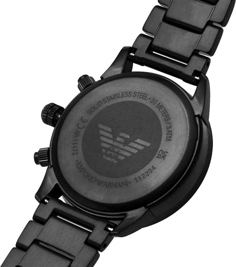 Часы Emporio Armani Mario AR11472 — мужские, сталь с ip покрытием