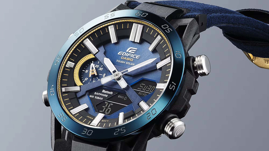 Часы Casio Edifice ECB-2000SS-2ADR (ECB-2000SS-2A) — карбон сталь металл, Япония