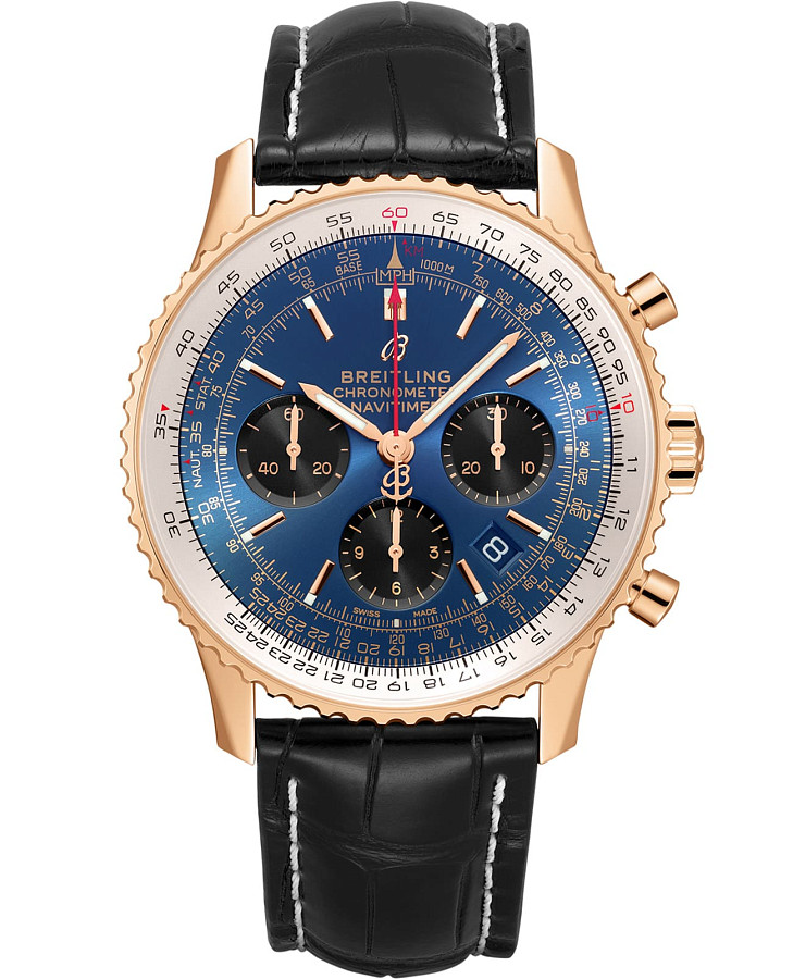 Часы Breitling Navitimer B01 Chronograph 43 RB0121211C1P1 — мужские, синий