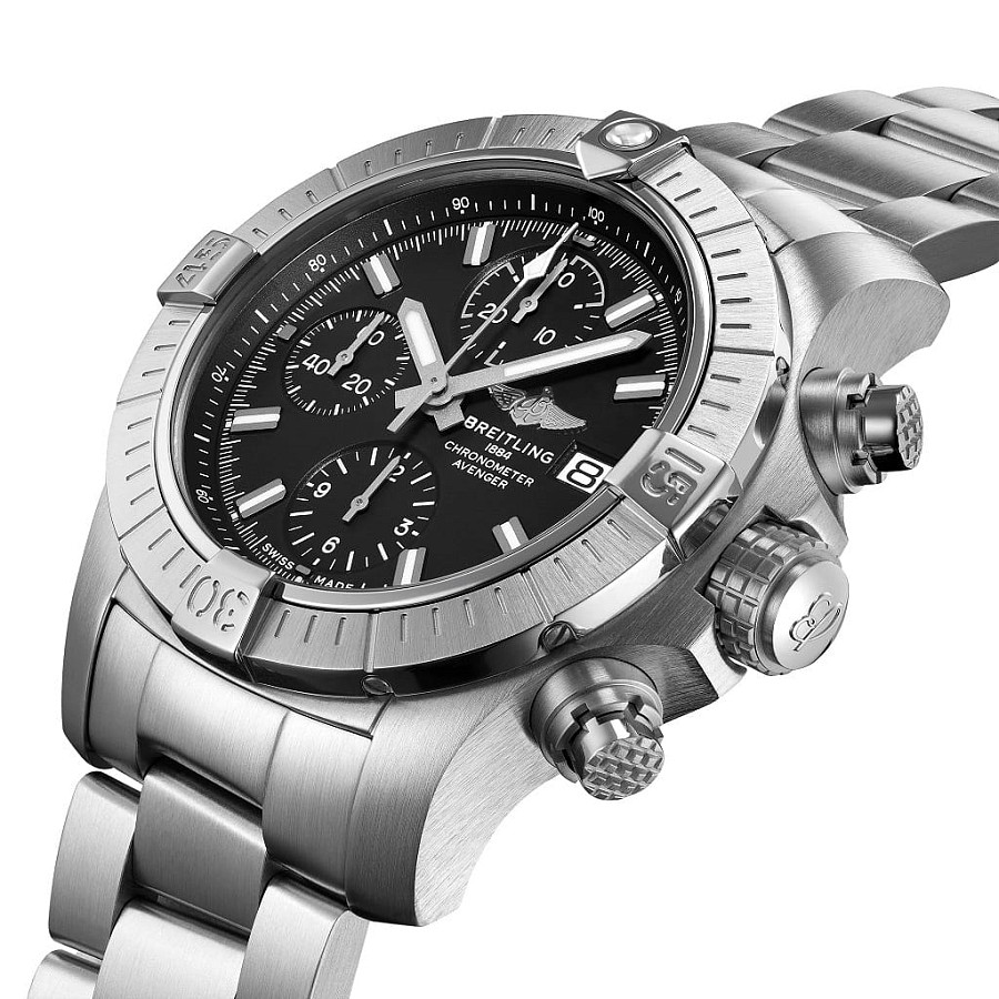Часы Breitling Avenger Chronograph 43 A13385101B1A1 — механические, металл сталь