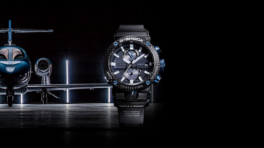 Часы Casio G-Shock GWR-B1000-1A1 — электронные, карбон