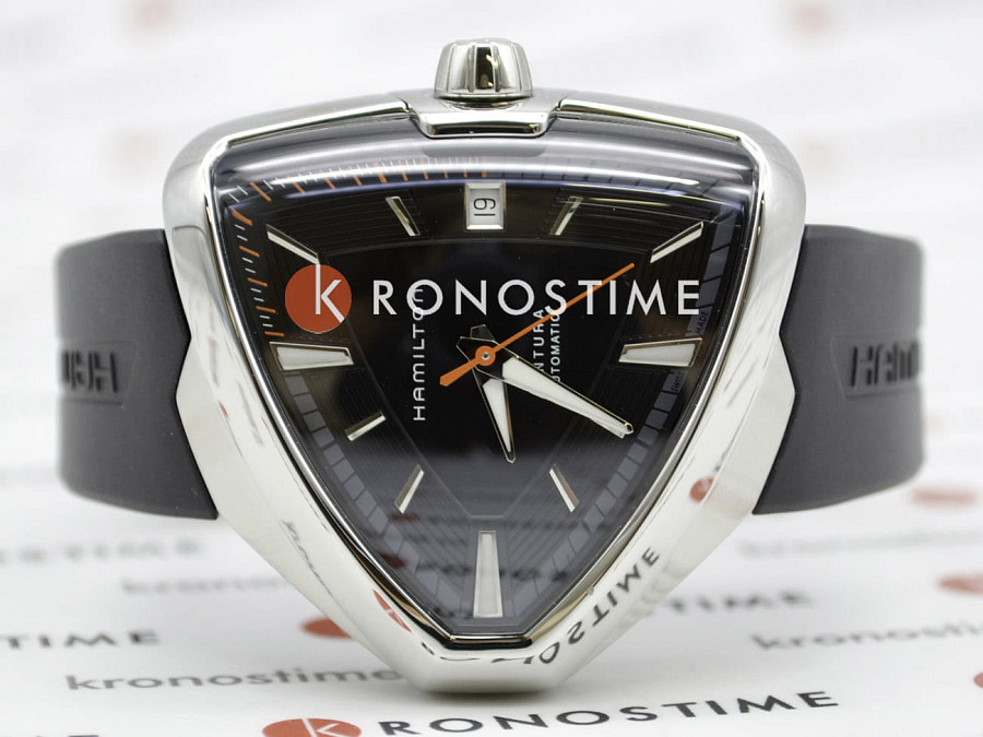 Часы Hamilton Ventura Elvis80 Auto H24555331 — каучук, мужские