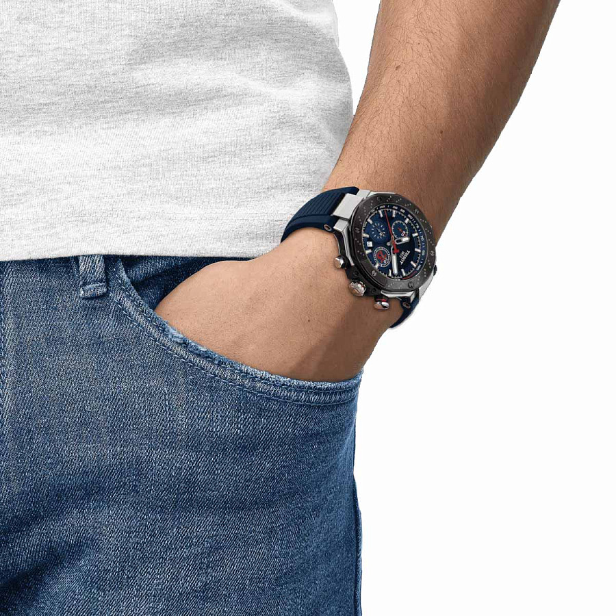 Часы Tissot T-Race MotoGP™ Automatic Chronograph 2024 Limited Edition T141.427.27.041.00 — кварцевые, металл сталь