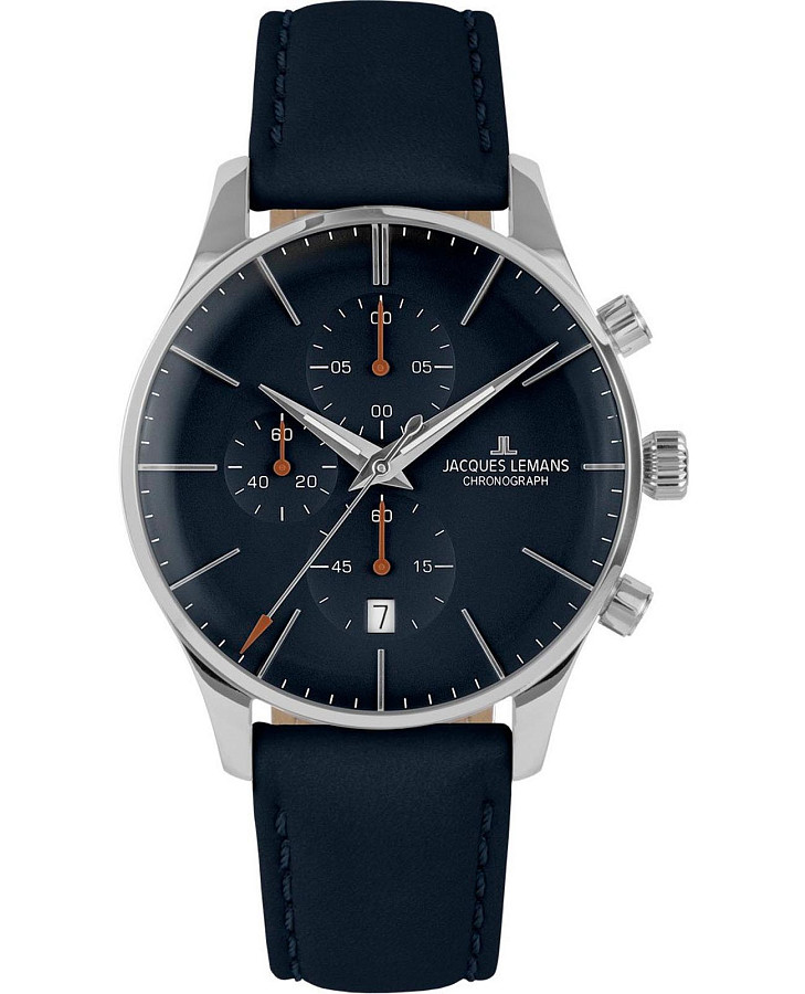 Часы Jacques Lemans London 1-2163C — мужские, синий