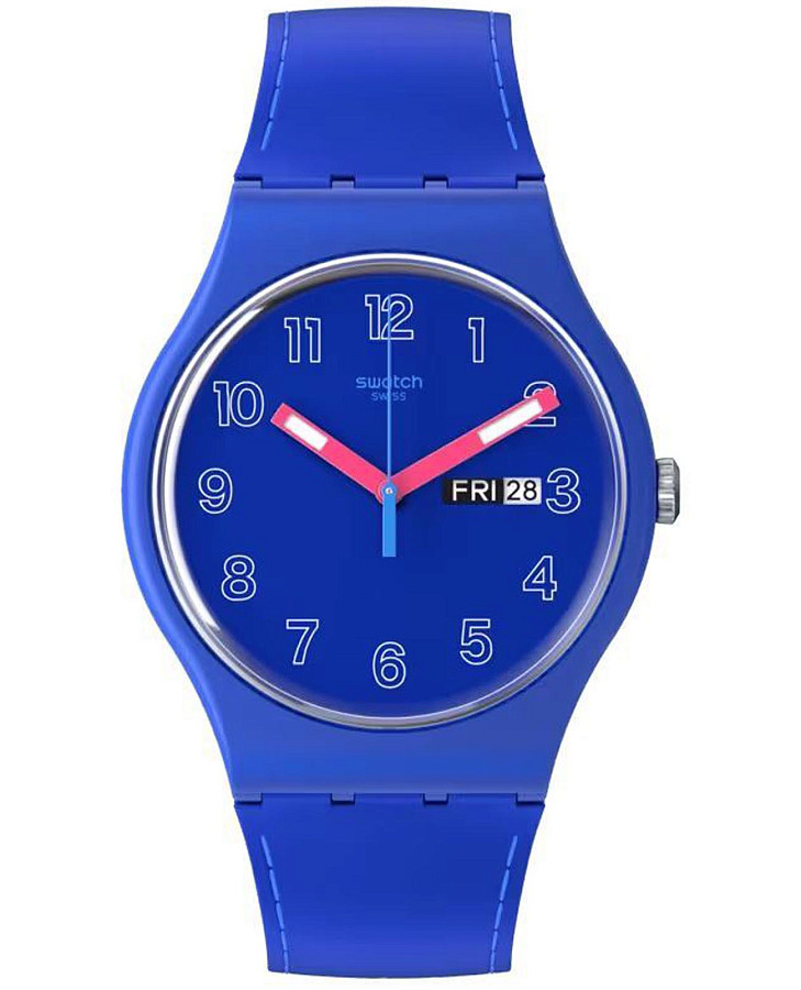 Часы Swatch New Gent Biosourced SO29N705 — мужские, синий