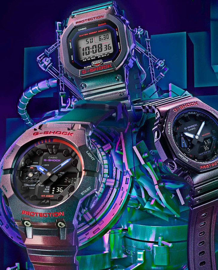 Часы Casio G-Shock DW-B5600AH-6DR (DW-B5600AH-6) — мужские, пластик