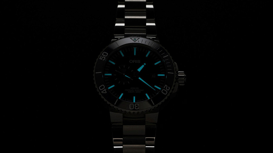 Часы Oris Aquis Small Second, Date 01 743 7733 4155-07 8 24 05PEB — мужские, нержавеющая сталь