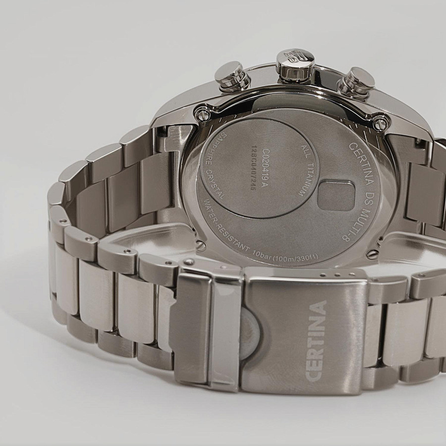 Часы Certina DS Multi C020.419.44.082.01 — кварцевые, металл титан