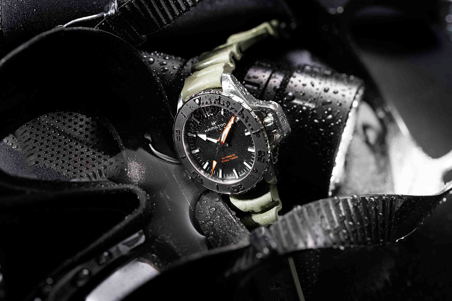 Часы Hamilton Khaki Navy Frogman Auto H77825331 — хаки, металл сталь