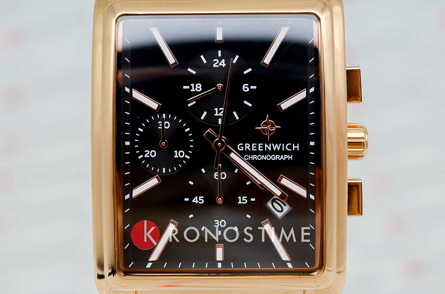 Часы Greenwich Galeon Chrono GW 553.41.11 — сталь металл, Англия