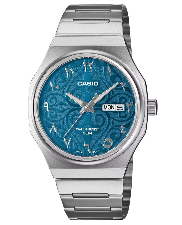 Часы Casio Collection MTP-E735AR-2A3 — мужские, бирюзовый