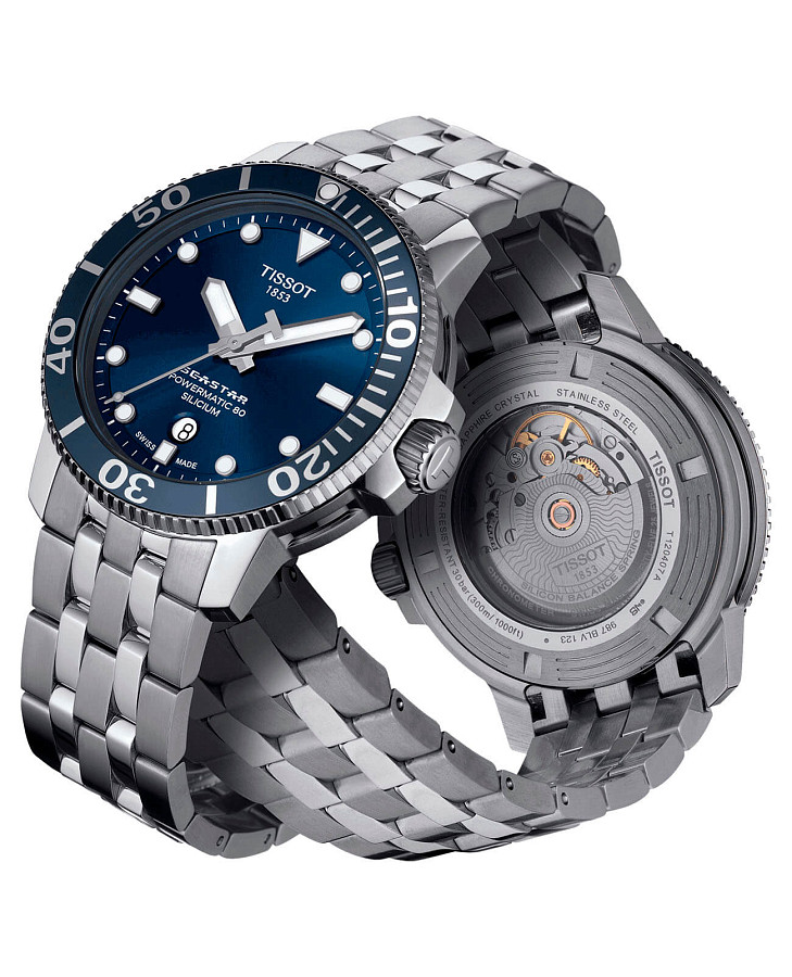 Часы Tissot Seastar 1000 Powermatic 80 T120.407.11.041.01 — артикул T1204071104101