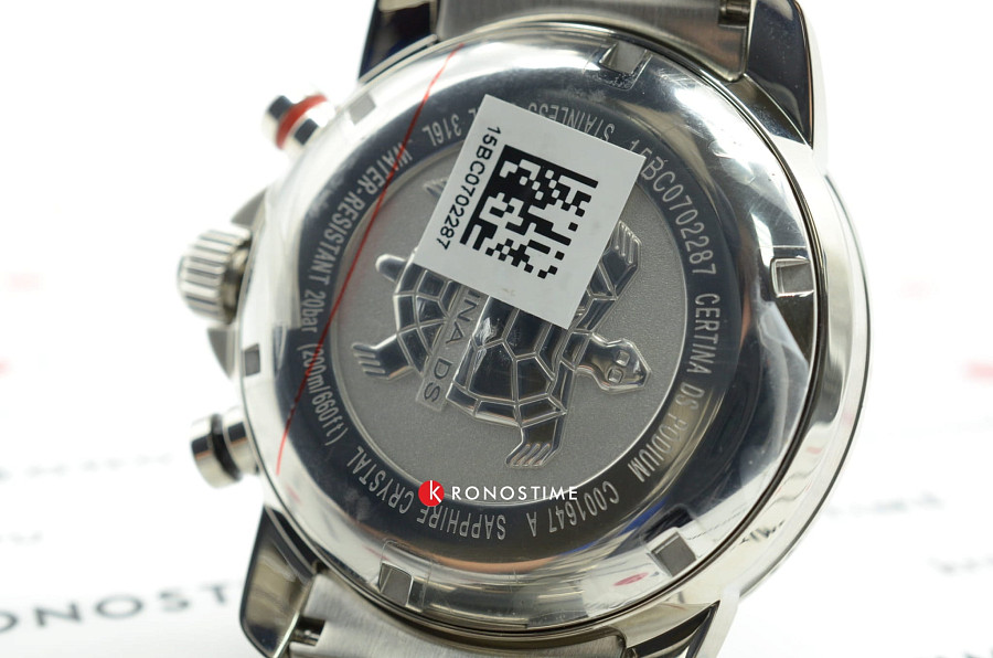 Часы Certina DS Podium Chronograph 1/100 sec C001.647.11.057.00 — кварцевые, Швейцария, мужские