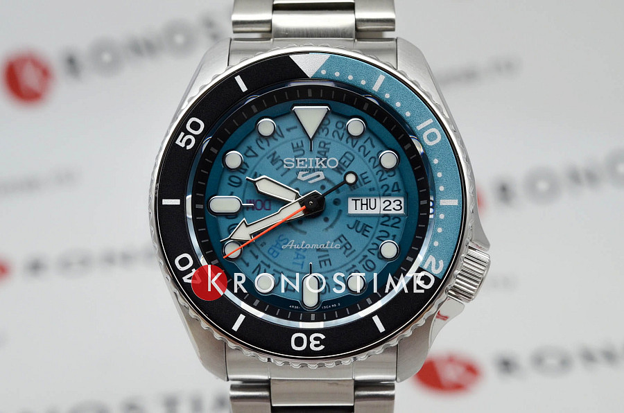 Часы Seiko 5 Sports SRPJ45K1 — мужские, серебристый