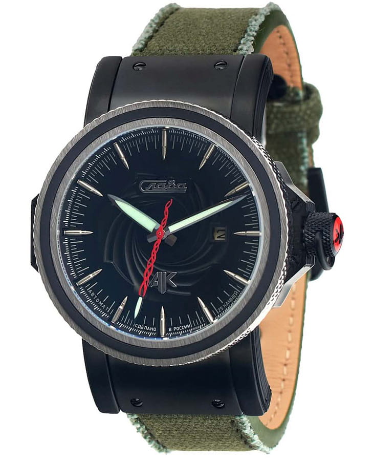 Часы Слава АК 9692766/300-2416 — мужские, черный