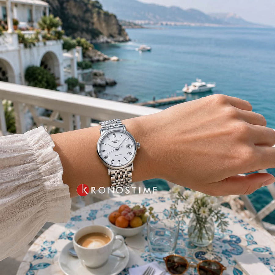 Часы Longines Elegance Elegant Collection 25.50 mm L4.309.4.18.6 — белый, сталь металл
