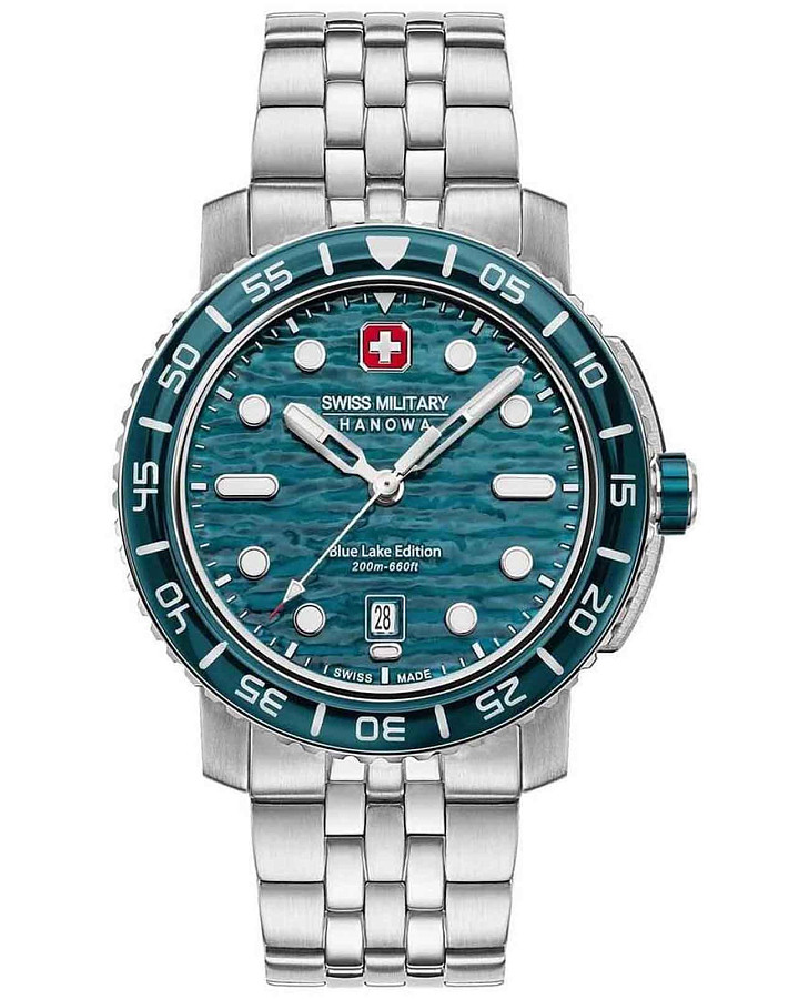 Часы Swiss Military Hanowa Glorifying Swissness SMWGH0004501 — мужские, голубой