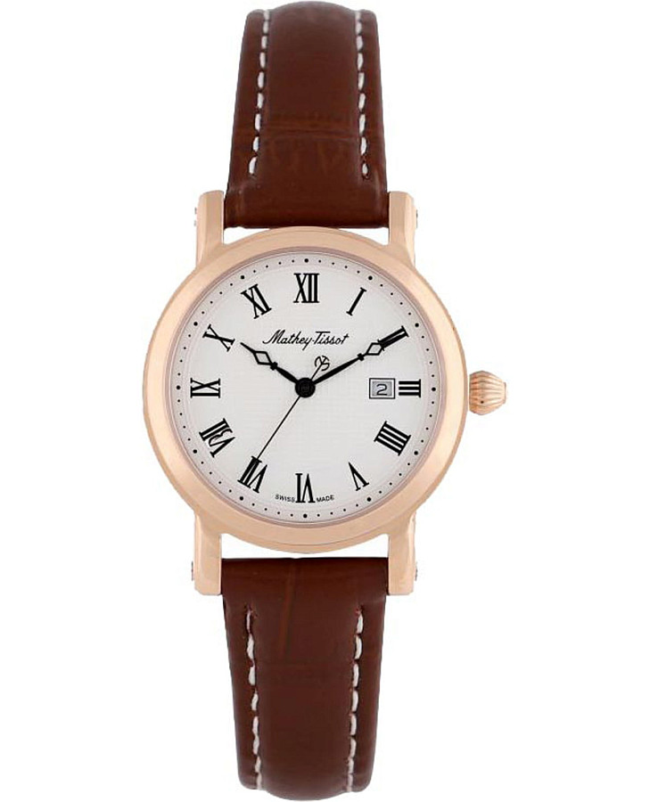 Часы Mathey-Tissot City Leather D31186PBR — женские, белый